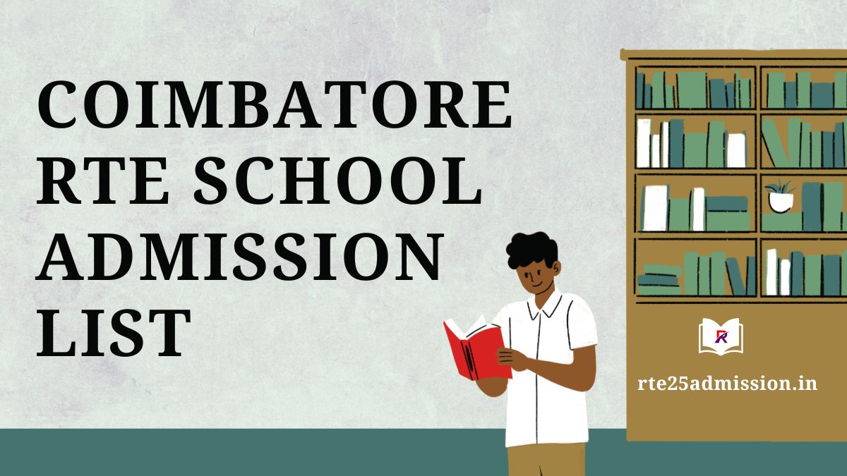 Coimbatore rte.tnschools.gov.in School Admission List 2025-26