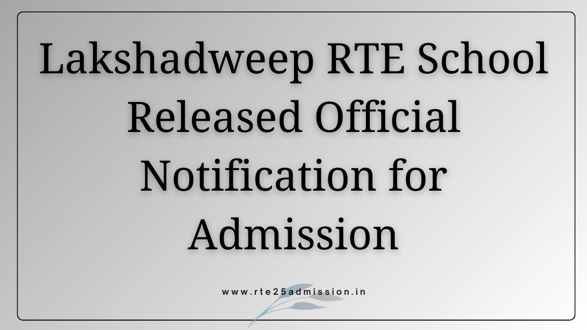 Lakshadweep RTE Admission