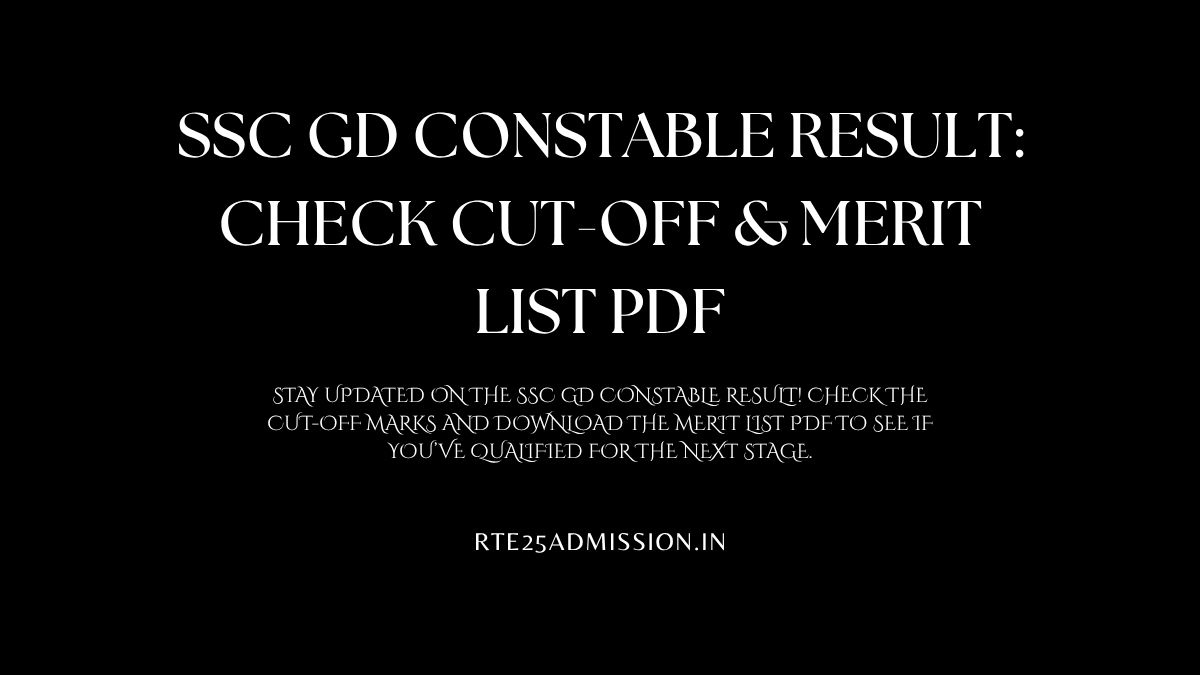 SSC GD Constable Result