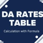 DA Rates Table