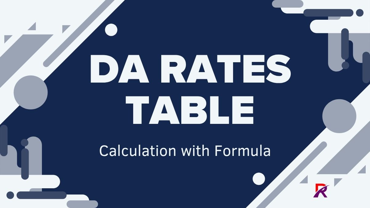 DA Rates Table
