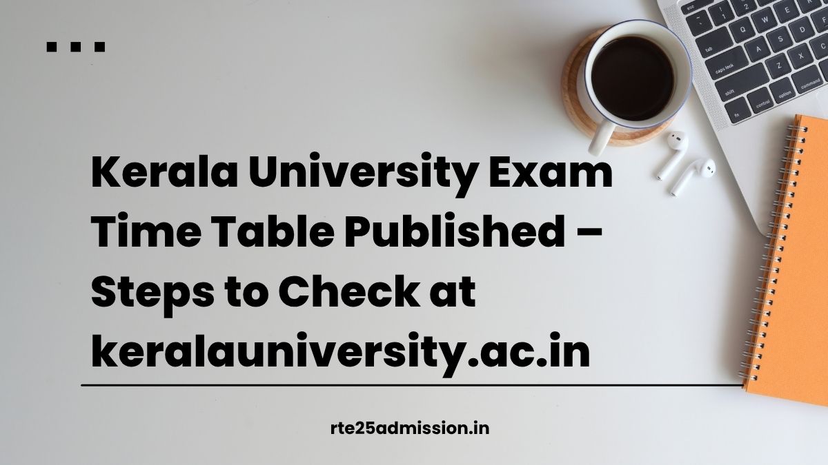 Kerala University Exam Time Table Published Download Now