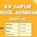 KVS Jaipur School Admission 2026-27